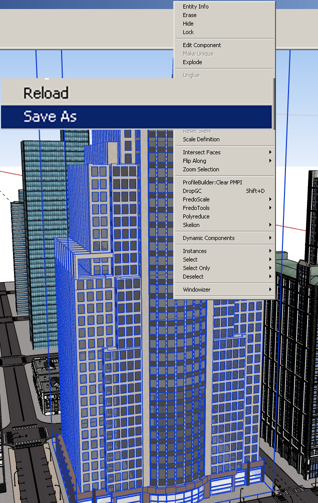 SketchUp Clipping Plane Save As and Reload options