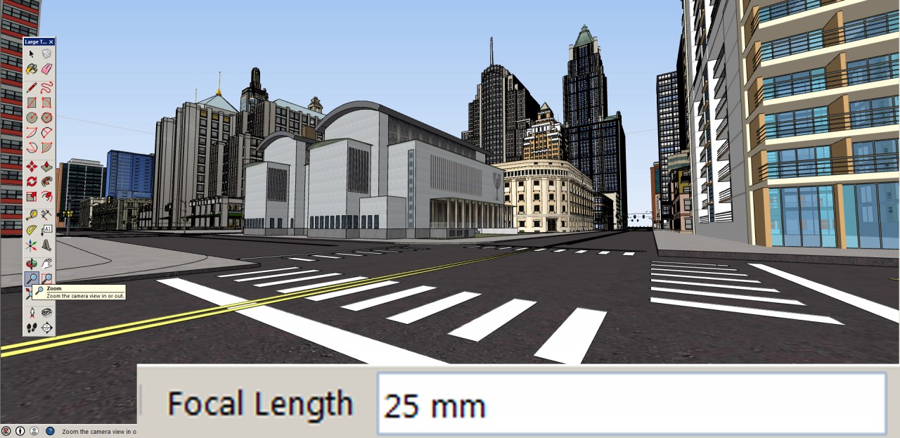 SketchUp Clipping Plane. Adjust the camera focal length