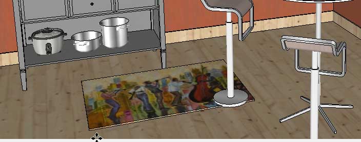 adding wall art in SketchUp Posters 25